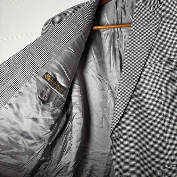 Ing Loro Piana C Fabric 100% Worsted Spun Cashmere Hart Schaffner Marx Sz 46L - Picture 8 of 10